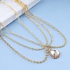 Inateannal Boho Rhinestone Layered Head Chain Gold Crystal Pendant Headband