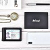 Kinzd Mens Slim Leather Front Pocket Wallet RFID Money Clip