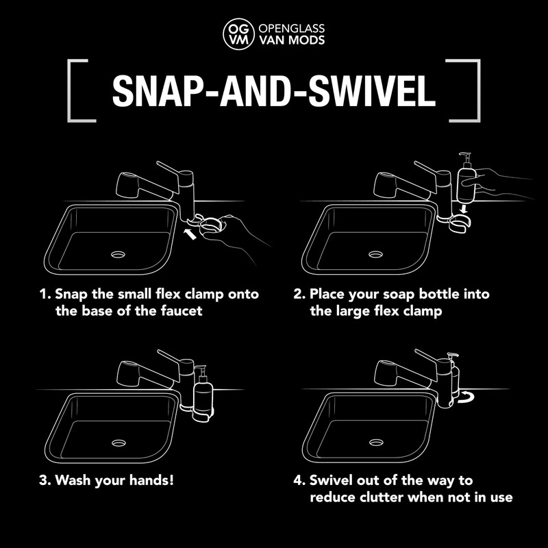 OpenGlass Van Mods - Soap Swivel Caddy - Van Accessories