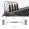 Augioth 4 Channel XLR Snake Cables 3FT, Color-Coded XLR to