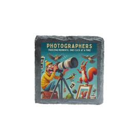Photographers Slate Coaster – Freezing Moments, One Click at a Time! (slco-ds24-pfmocaatrg)