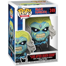 POP Rocks: Iron [Maiden] Eddie - Live After Death Funko Vinyl Figure (Bundled with Compatible Box Protector Case), Multicolored, 3.75 inches