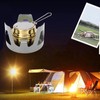 Mini Alcohol Stove Brass Aluminum Alloy Safe Windproof Portable Widely