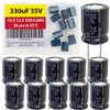330uF 35V 10x12.5mm Rubycon Electrolítico (paquete de 10)