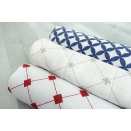 MuslinZ Baby Muslin Squares Burp Cloth 100% Cotton 70x70cm Morrocan Style Prints (Mixed)