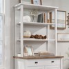 Sauder Cottage Road Engineered Wood Library Hutch in White Finish
