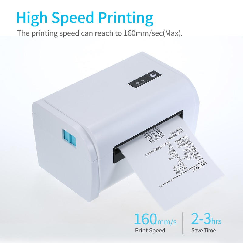 110mm Shipping Label Printer with Stand USB Cable High Speed