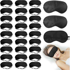 30 PCS Antifaz para Dormir, Sleep Mask con Banda Elástica. Eye Mask Ideal Para Viajes, Oficina Y Uso Diario, Mascara para Dormir Para Bloquea La Luz Y Mejora La Calidad Del SueñO (30)