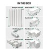 Plusluck 3" 22.5Ft Mini Split Line Set Cover, PVC Ductless
