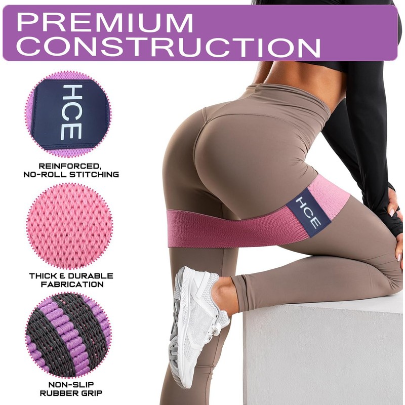 Fabric Resistance Bands for Arms Women,Resistance Bands for Legs and