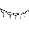 LAMURO Campsite or Garden Supplies Storage Strap with 8 Hooks