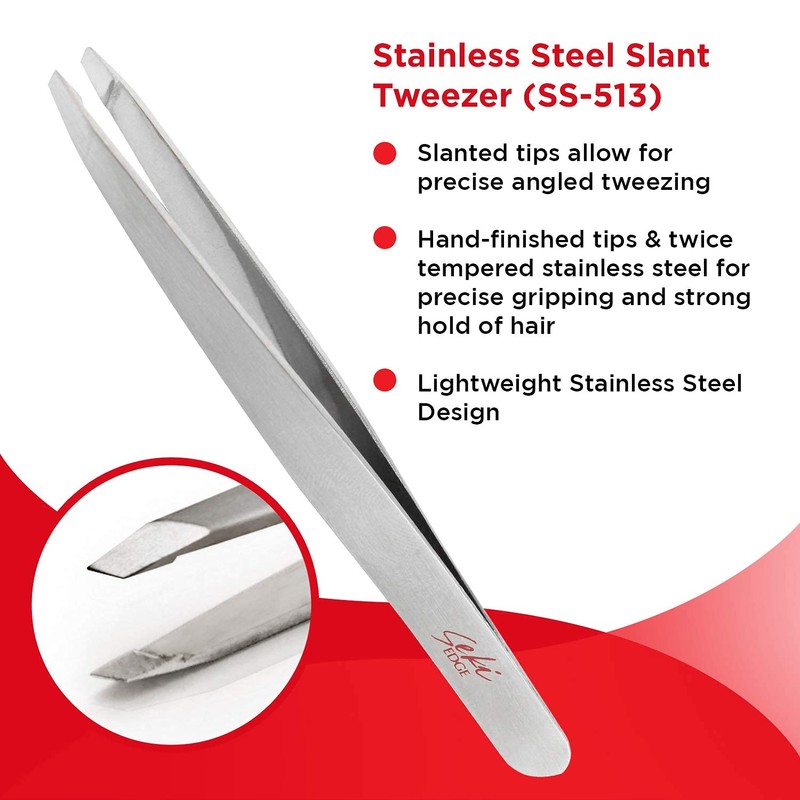 Seki Edge Stainless steel slant tweezers