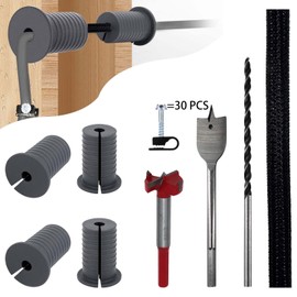 Starlink Cable Routing Kit,Cable Installation Kit,4* Grommets, 1" Spade Drill Bit,1" Strengthen Drill bit, 13" Cable Protective Sleeve,5/16" Drill Bit, 30 Wall Clamps Cable Installation Kit