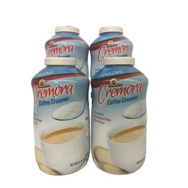 Borden Cremora Non Dairy Coffee Creamer Powder 35.3 oz with Plastic Coffee Stirrers (Pack of 4)