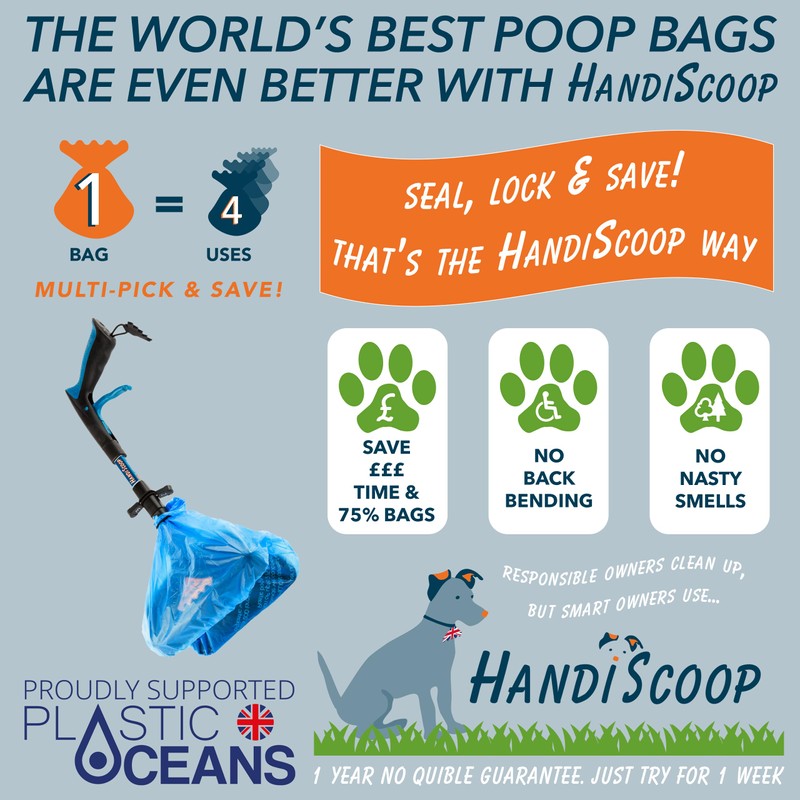 Handipet Handiscoop scented dog waste bags (pack of 80)
