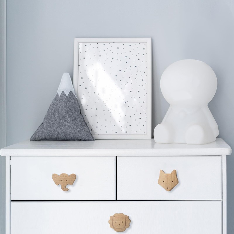 Qunclay, Pomelli decorativi in legno a forma di animale per