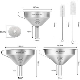 Hausprofi Stainless Steel Funnel