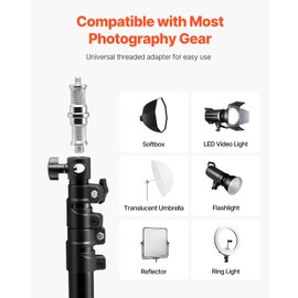 Happybuy Ring Light Wall Mount Boom Arm, 39.37 in/100 cm, Triangle Boom Arm Support with 180° Rotation, Heavy Duty Wall Stand Tripod, for Studio Lights, Photography