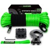 Synthetic Winch Rope Cable Kit, 3/16" x 50ft 8500LBS Green