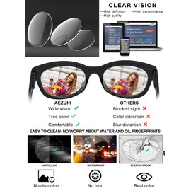 AEZUNI Oversized Reading Glasses Women Large Readers 0 1.0 1.25 1.5 1.75 2.0 2.25 2.5 2.75 3.0 3.5 4.0 5.0 6.0(Black,150)