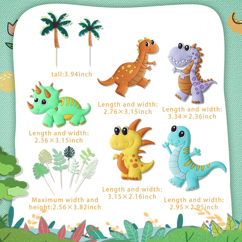 LaVenty - Decoración de tarta de dinosaurio, rugido de un