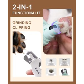 Cortador De Uñas 2 En 1 Para Perros Y Gatos Con Luces Led