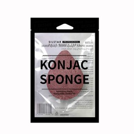 SILSTAR PROFESSIONAL Konjac Facial Sponge Tear Drop Rose Red Clay 206 - Our Konjac Sponge offers an amazing cleansing and shaving experience.
