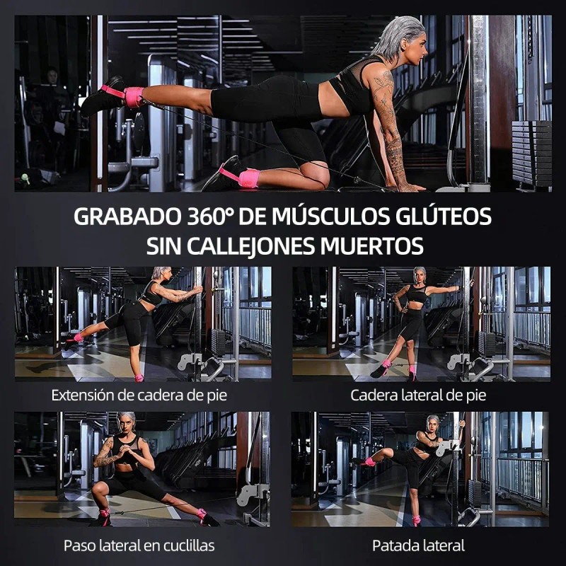Grilletes Gym Mujer Muñequeras Gym Pesas Para Tobillos 2pz