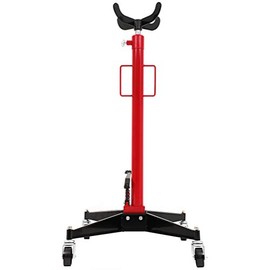 Cciyu 1100 LB Manual Hydraulic Adjustable Transmission Jack Wheels Lift Hoist