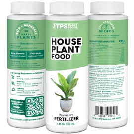 TPS NUTRIENTS Houseplant Fertilizer for Indoor Plants, Premium Liquid Plant Food for Gardening, Concentrated Liquid Plant Food 8 oz (250mL)
