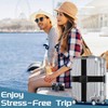 Set of 2 Luggage Strap Set, Luggage Strap, Black, Luggage