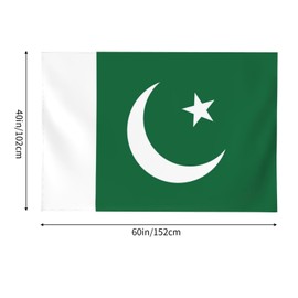 FBYXWSIGN The Pakistan Flag Wall Hanging Tapestry 60x40 Inch Pakistan Flags Wall Hanging Tapestry for Bedroom Living Room Dorm