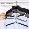 Hangers Space Saving Clothes Hanger 4 Packs Swing Arm Non