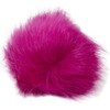 Pepperell Faux Fur Pom With Loop-Azalea