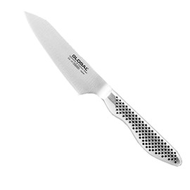 Global 4 1/4 inch Oriental Utility Knife - Lightweight Japanese Stainless Steel, Razor-Sharp Edge, Made in Japan, GS-58