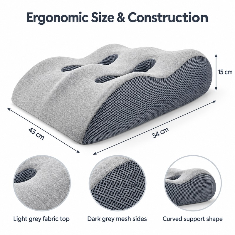 Contoured Memory Foam Leg Pillow – Dual Leg Support for