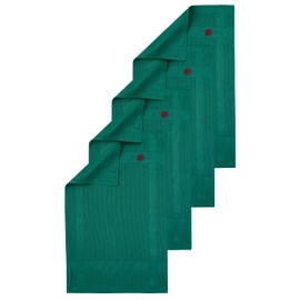 Roseline Microfibre Towels, Kitchen Towels for Daily Use, Absorbent & Lint-Free Tea Towels, Cleaning Cloths, Set of 4, 42 x 68 cm (Green)