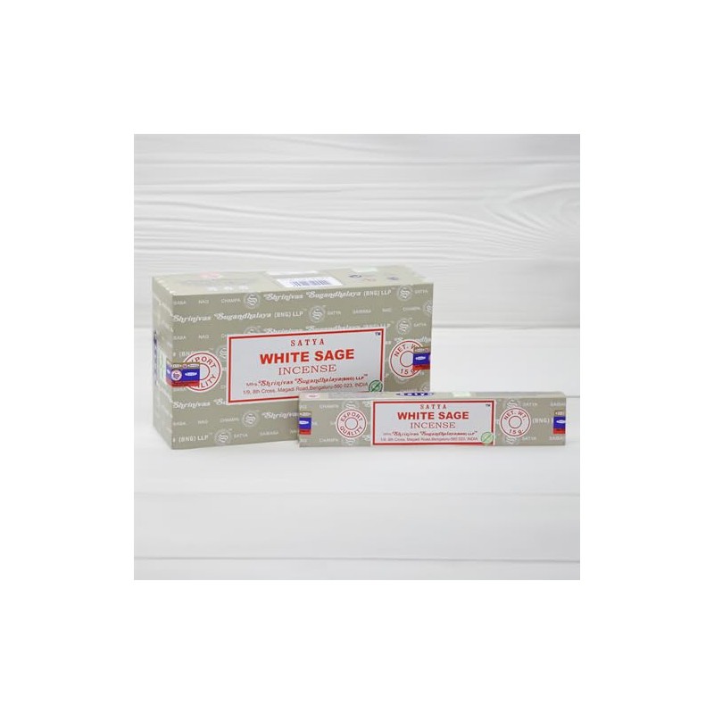 Satya Incense Sticks, 4 Packs x 15g, with Incense Holder,