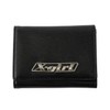 X-Girl LOGO PLATE MINI WALLET Trifold Wallet, black, One size