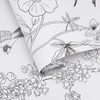 Amiya Black and White Floral Wallpaper Peel and Stick Modern