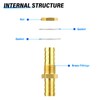 TAILONZ PNEUMATIC 5PCS Brass Hose Thru-Bulk Bulkhead Fitting 6mm to