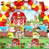 50 PCS Farm Animal Cellophane Treat Bags Farmhouse Gift Bags
