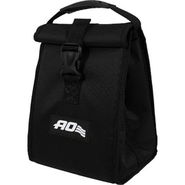 AO Coolers Lunch Soft Cooler, Black, 1.2 gal (5.7 L), Lightweight, Cold Insulation, Cooler Box, Cold Retention Bag, Camping, Picnic, Subcooler, Small Size (Loop Included)