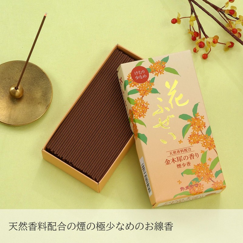 Kameyama Flower Fuzzy Osmanthus Smoke Smell Incense, Approx. 3.5 oz