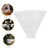 SHINEOFI 2pcs Heat Resistant Thick Glass Coffee Dripper Funnel Large