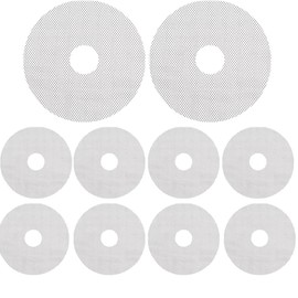 2 Fruit Leather Silicone Dehydrator Sheets with EDGES - NON-Toxic for Nesco Round Dehydrators Lip Mold Hold Batter Liquid Fruit Roll Up Fruit Leather Circle ReUsable Flexible Non Stic (8 Mesh)