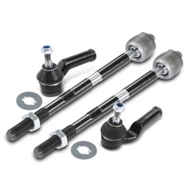 A-Premium Set of 4, Front Inner & Outer Tie Rod End Kit, Compatible with Lincoln MKC 2015 2016 2017 2018 2019