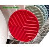8-Pack Red Silicone Coasters with Holder, Non-Slip Rubber Coasters for