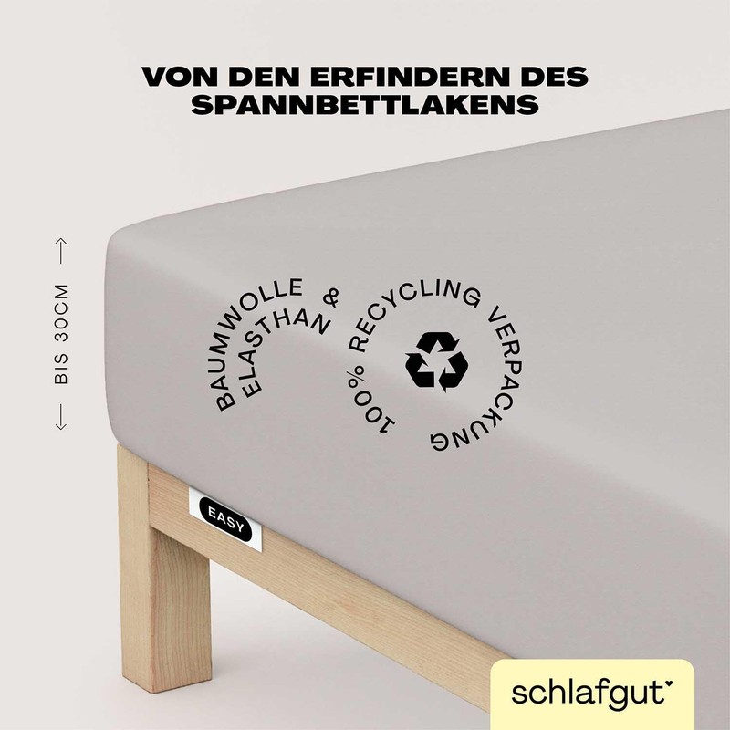 Schlafgut Easy Jersey Elastane Fitted Sheet 120 x 200 to