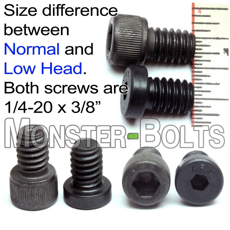 MonsterBolts - #10-32 x 5/16" Low Head Socket Screws, Alloy